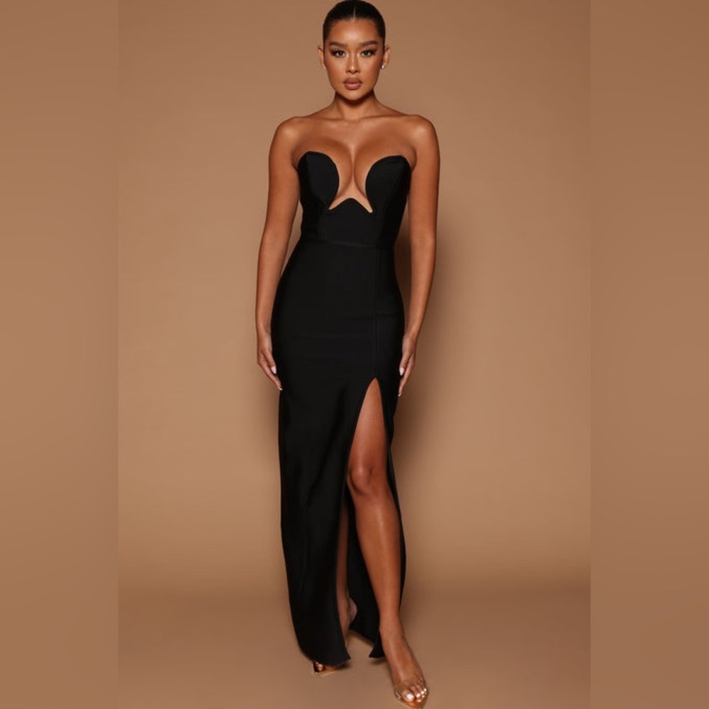 Fashion Nova Clarina Bandage Maxi Gown